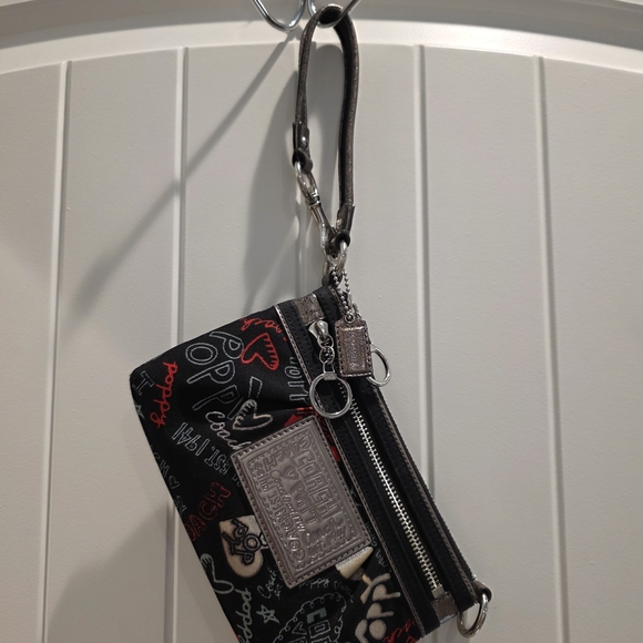 Coach Other - Coach Poppy Multicolor Graffiti Wristlet